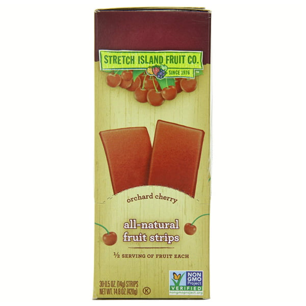 Stretch Island Orchard Cherry All-Natural Fruit Strips 0.5 oz strips- Pack  of 30 - Walmart.com