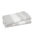 thumbnail image 1 of Toalla de playa LANE LINEN extra grande, 39 x 71 cm, 2 unidades, color gris, 1 of 7