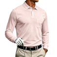 thumbnail image 6 of Qwertyu Men's Long Sleeve Polo Shirts Quick Dry Classic Soft Casual Collared Work Fishing Golf Shirt Complexion L, 6 of 8