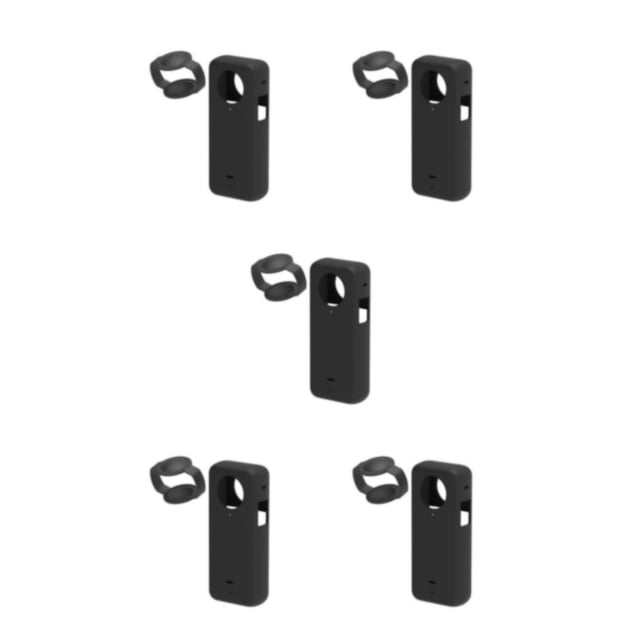 Sidaley Funda de silicona X3 para cámara Insta 360 - Protección no deformable para Insta 360 X3 negro Type2 NO2