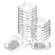 thumbnail image 1 of Uxcell 20 Pcs 28mm Soportes de Monedas de Dólar Plateado Cubiertas de Plástico Acrílico Clear Suministros de Colección de Monedas, 1 of 6