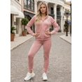 thumbnail image 2 of Conjunto de Sudadera y Pants Aterciopelado Unitalla para Mujer Diseño Cómodo y Sofisticado, 2 of 5