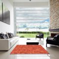 thumbnail image 6 of Ahgly Company Indoor Round Patterned Orange Red Orange Area Rugs, 5' Round, 6 of 6
