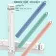 thumbnail image 2 of Premium Non-Stick Silicone-Coated Stainless Steel Rolling Pin - Versatile Baking Tool for Dumpling Wrappers, Bread & Pastries, Export-Quality, Durable & Easy to Clean, Budget-Friendly (Nordic Green), 2 of 6