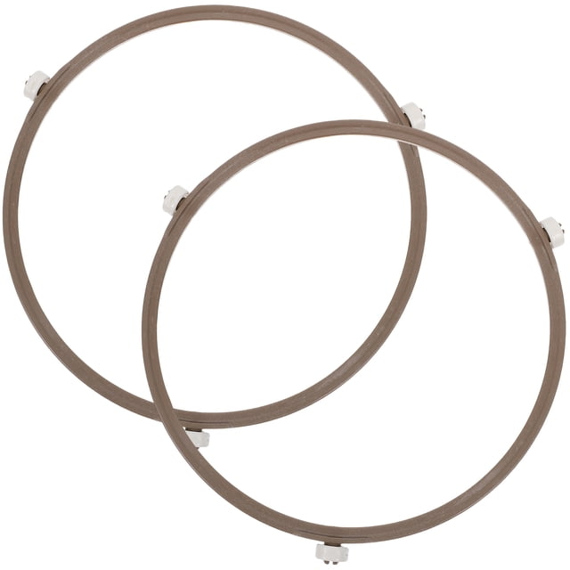 Miangastore 2Pcs Microwave Turntable Rings Microwave Oven Trays Glass Plate Plastic Support
