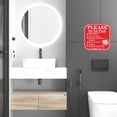 thumbnail image 5 of Please Do Not Flush Signs 6inch Please Do Not Flush Anything Except Toilet Paper Signs 12Pcs, 5 of 6