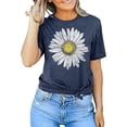 thumbnail image 4 of Sunflower Shirts for Women Flower Graphic Tees Shirts Inspirational Tees Casual Faith Shirt Tops, 4 of 5