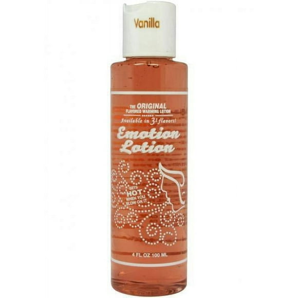 Emotion Lotion Flavored Warming Massage Oil, Vanilla 4 oz