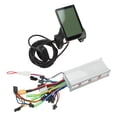 thumbnail image 2 of Kit de controlador de motor de bicicleta eléctrica sin escobillas de 36 V, 48 V y 500 W con pantalla LCD para manillar de 22,5 mm, 2 of 14