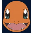 thumbnail image 2 of Men's Pokemon Charmander Smile  Long Sleeve Shirt Navy Blue 2X Large, 2 of 4