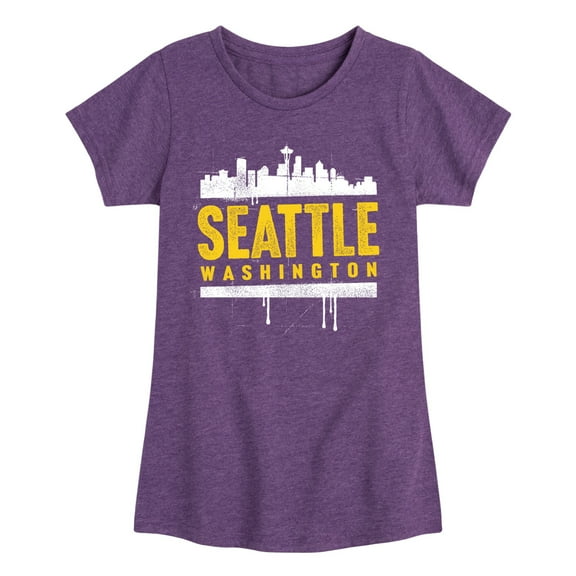Instant Message - Seattle, Washington - Toddler & Youth Girls Short Sleeve Graphic T-Shirt