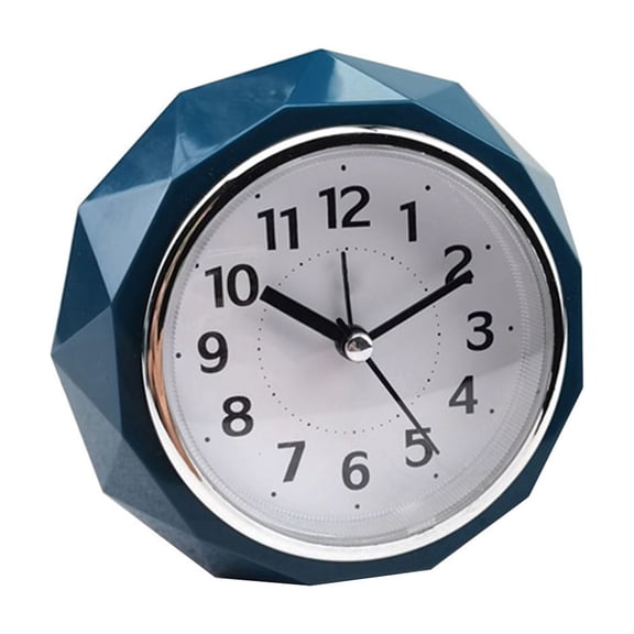 Silent Snooze Bedside Alarm Clock with Night Light, Battery Operated Analog Desk Clock with Loud Music Alarm for Bedroom, Office, Study Room and Tabletop
