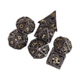 thumbnail image 1 of Freer Ensemble de 7 Pcs de dés en Métal Creux DND avec Étui de Transport pour l'Enseignement des Maths D&D PRG, 1 of 9