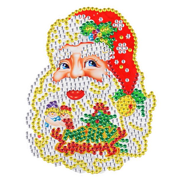 Cuadros Decorativos DIY diamantes mosaico pegatina lindo 5D Navidad Kits niños regalos (BT076) Wdftyju embutido en tela