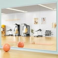 thumbnail image 6 of Hasipu 63"x28" Home Gym Mirror (2 PCS) - Large Full Length Wall Mirrors for Yoga, Fitness & Dance Studio, 0.16" Tempered Glass Frameless Mirror for Garage - UL Listed, 6 of 10