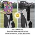 thumbnail image 6 of Yuyamidu Colorful Palm Leaves Golf Bag Cover Tropical Golf Bag Dust Cover Fashion Golf Caddy Bags Covers Golf Gifts for Men Women Golf Club Bag Accessories, 6 of 8