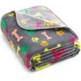 thumbnail image 1 of Dog Blanket Black For Cats Puppys Upgrade Double Using Premium Fluffy Fleece Pet, 1 of 4