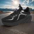 thumbnail image 3 of Zapatos para Correr Profesionales Likrtyny Transpirables Suela Gruesa Negro 43, 3 of 8
