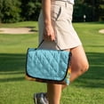 thumbnail image 4 of Pzuqiu Highland Cow Sunflower Quilted Golf Cart Seat Cover - 2-Person With Pockets, Non Slip Universal Fit for Golfers, 4 of 8