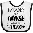 thumbnail image 3 of Inktastic My Daddy is a Nurse and a Hero Boys or Girls Baby Bib, 3 of 4