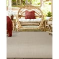 thumbnail image 6 of Unique Loom Outdoor Border Collection Area Rug - Outline (7' 10" Square Beige/Ivory), 6 of 9