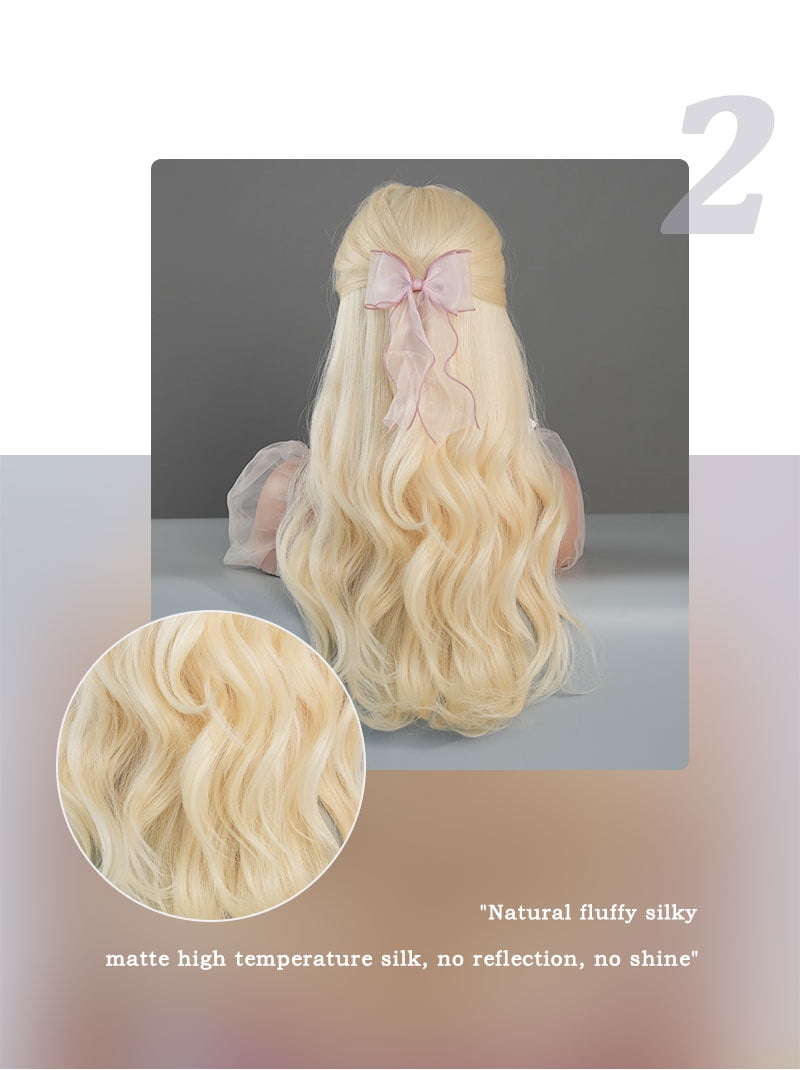 | Multiple Options | Cross-Border European and American Style Wig Long Curly Hair Female Bangs Big Wave Chemical Fiber Full-Head Wig Wig Wholesale