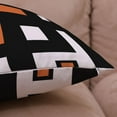 thumbnail image 4 of Orange Pillow Covers 18x18 Set of 4, Decorative Pillow Covers, Geometric Abstract Orange Throw Pillowcases for Sofa Couch Bed Patio, Linen Farmhouse Cushion Case Outdoor Home Decoration, 4 of 6