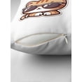 thumbnail image 4 of Ryan; Funny Cat Wearing Sunglasses Throw Pillow Cover 45x45cm – Humorous Cat Lover Decorative Cushion Case for Kids, Gift, 4 of 7