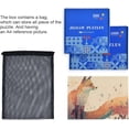 thumbnail image 6 of Paint Fox Jigsaw Puzzle, Paper Wood Composite Material Zigsaw with Storage Bag and Reference Picture Easy to Solve Family Game Creative Gift for Friends Parents Grandparents, 1000 Pieces, 6 of 6