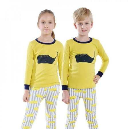 

Jandel 2021 Spring New Baby Boys And Girls Shoulder Button Long-sleeved Underwear/pajamas/sports Air-conditioning Kids 2Pcs Set 2-9Y
