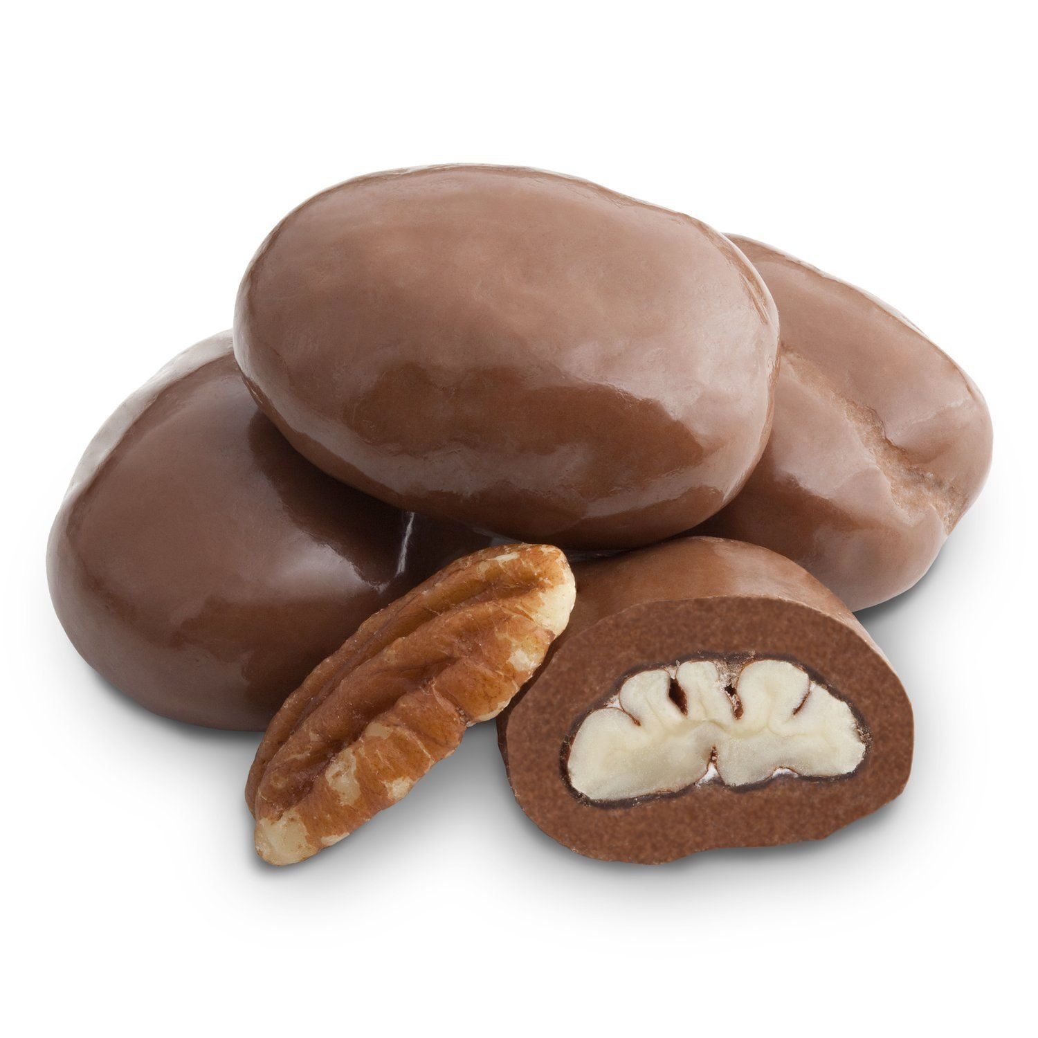 BAYSIDE CANDY MILK CHOCOLATE PECANS, 1LB