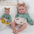 thumbnail image 2 of Muñeca bebé reborn de 20 pulgadas con cuerpo suave de tela, recién nacida, incluye accesorios y caja de regalo, para niños de 3 años en adelante., 2 of 6