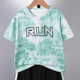 thumbnail image 5 of KPOPLK Boys Clothes Short Set 2 Piece Outfit Athletic T-Shirt and Quick Dry Shorts Kids Summer Clothing Set Size 5-6 Years,Green, 5 of 5