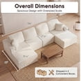thumbnail image 7 of Furmax Modular U-Shaped Sectional Sofa – Tool-Free Assembly Multi-Seat Sofa Set for Living Room, Boneless Design Furniture, 7 of 7