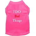 thumbnail image 3 of Pet Dog  Cat Shirt Screen Printed, "I Do Bad Things", 3 of 9