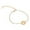 B, variant on BYHONG Initial Bracelet 18K Gold Plated Stainless Steel Letter Bracelet Charm Bracelet Delicate Disc Name Bracelet for Women Girls Bracelets for Women Trendy K One Size