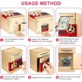 thumbnail image 4 of Hucha electrónica para niños dorada, hucha digital con contraseña, hucha eléctrica grande, cajero automático, caja fuerte, hucha automática para niños de 13,5 x 12, 4 of 5