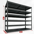 thumbnail image 6 of REIBII 84" H Garage Shelving Unit 3500LBS Heavy Duty Adjustable 6-Tier Metal Shelving, 6 of 7