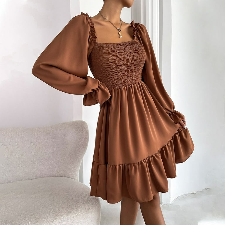 navy blue dress for baby girl Long Sleeve Prairie Dress, Black Con Dress Long Sleeve Dress Pants Slim Fit  Light Grey Dance Dresses for S Warm Dresses for Winter Women Fall Casual  Dresses for Women Dress Up Rack