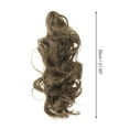 thumbnail image 6 of Unique Bargains 1 Pc Big Wave Retro Wig Hair Clips for Hair Extension 21.65" Length Umber, 6 of 6