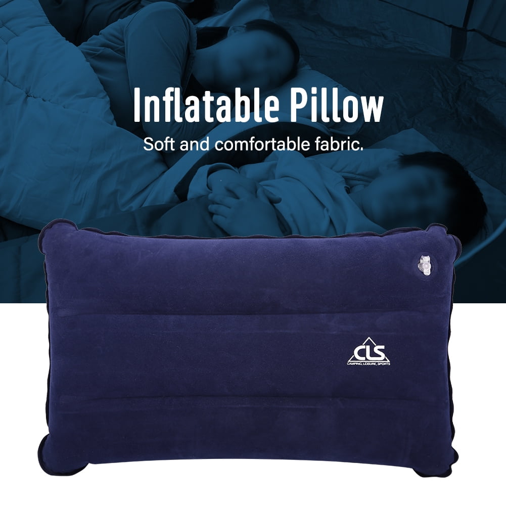 Qiilu 2 Colors Outdoor Portable Folding Casual Inflatable Pillow For Camping Climbing Hiking Inflatable Travel Pillow Self Inflating Pillow Other