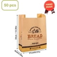 thumbnail image 2 of Bakery Bags with Window 50Pack Toast Bread Bags Large Kraft Paper Loaf Packaging Bread Storage Bags For Homemade Bread Cookie Snack Treat Packaging Bags with 50 PCS Seal Stickers (Kraft BREAD), 2 of 5
