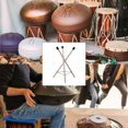 thumbnail image 5 of Steel Tongue Drum Bracket, Adjustable 26x14 Inch Solid Beech Wood Steel Hand Drum Stand, 5 of 5