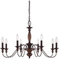 thumbnail image 2 of Traditional Eight Light Chandelier in Tuscan Brown Finish Bailey Street Home 71-Bel-1047103, 2 of 10