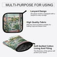 thumbnail image 3 of Yayeee Oven Mitts and Pot Holder Set of 4 Heat Resistant Kitchen Gloves Baking Hot Pad, Window Plants, 3 of 5