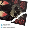 thumbnail image 3 of 1000 PCS Black Cat And Skull Rose Night 1000 Piece Puzzle For Adults,Brain Challenge,Wonderful Imagination,Funny Black Cat Wooden Jigsaw,Puzzles Suitable For Entertaining With Family During Holidays, 3 of 6