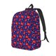 thumbnail image 1 of Disketp Cute Crabs print Canvas Backpack Lightweight Travel Daypack Student Rucksack Laptop Backpack-Small, 1 of 5