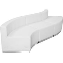 Flash Furniture Hercules Alon 3 Piece Reception Seating in White