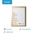 thumbnail image 3 of MasterVision Quote Magnetic Dry Erase Board, DO More…, Gold Frame, 18 x 24 Inches (MM04445612), 3 of 5
