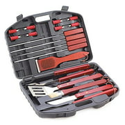 19 PC. DELUXE BBQ TOOL SET IN CASE